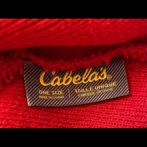 Cabelas Unisex Red Toque/Winter Hat - One Size - Picture 4 of 4
